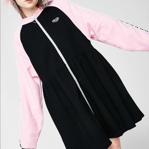 Lazy Oaf Sports Club Zip Sweater Dress